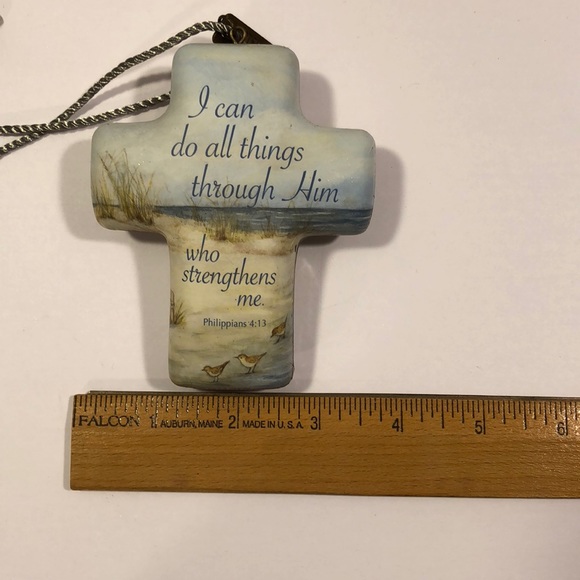 Artful cross key on cord with a  beautiful saying - Picture 5 of 8